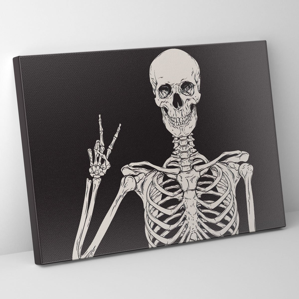 Peaceful Skeleton Poster/Canvas | Far Out Art 