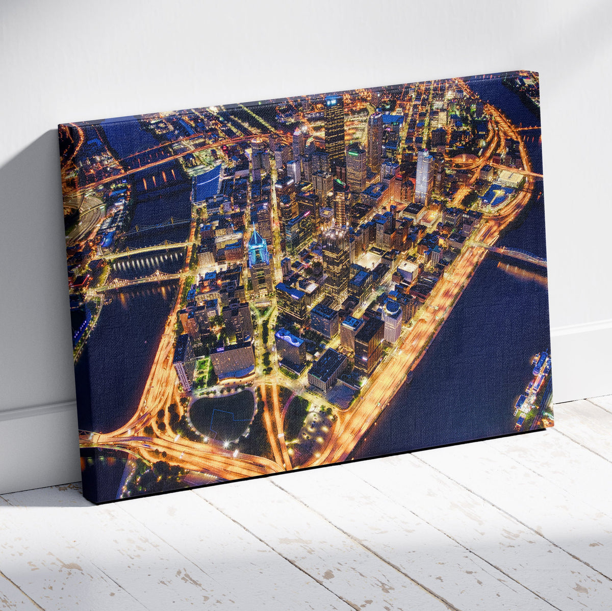 city of Pittsburgh skyline - canvas