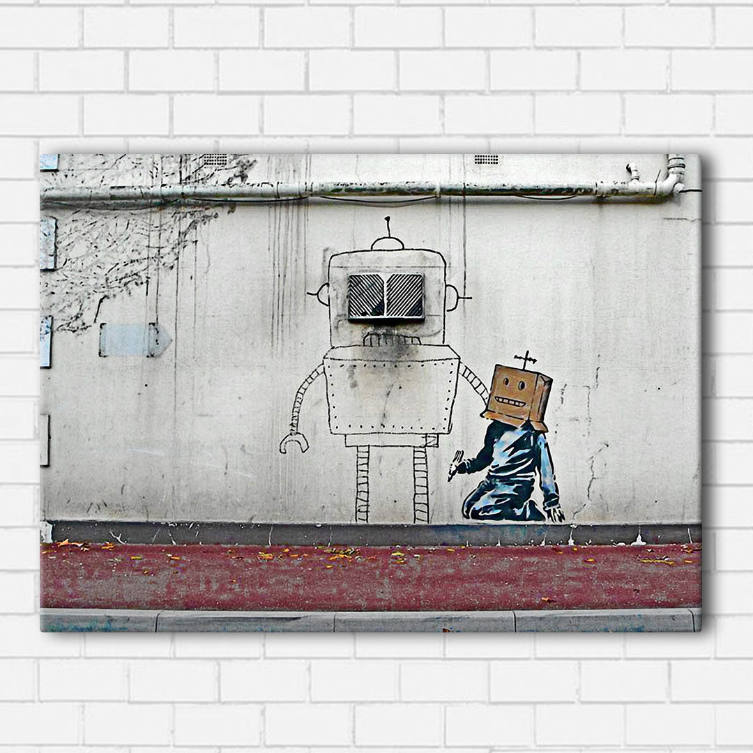 Banksy Robot Art Canvas Sets