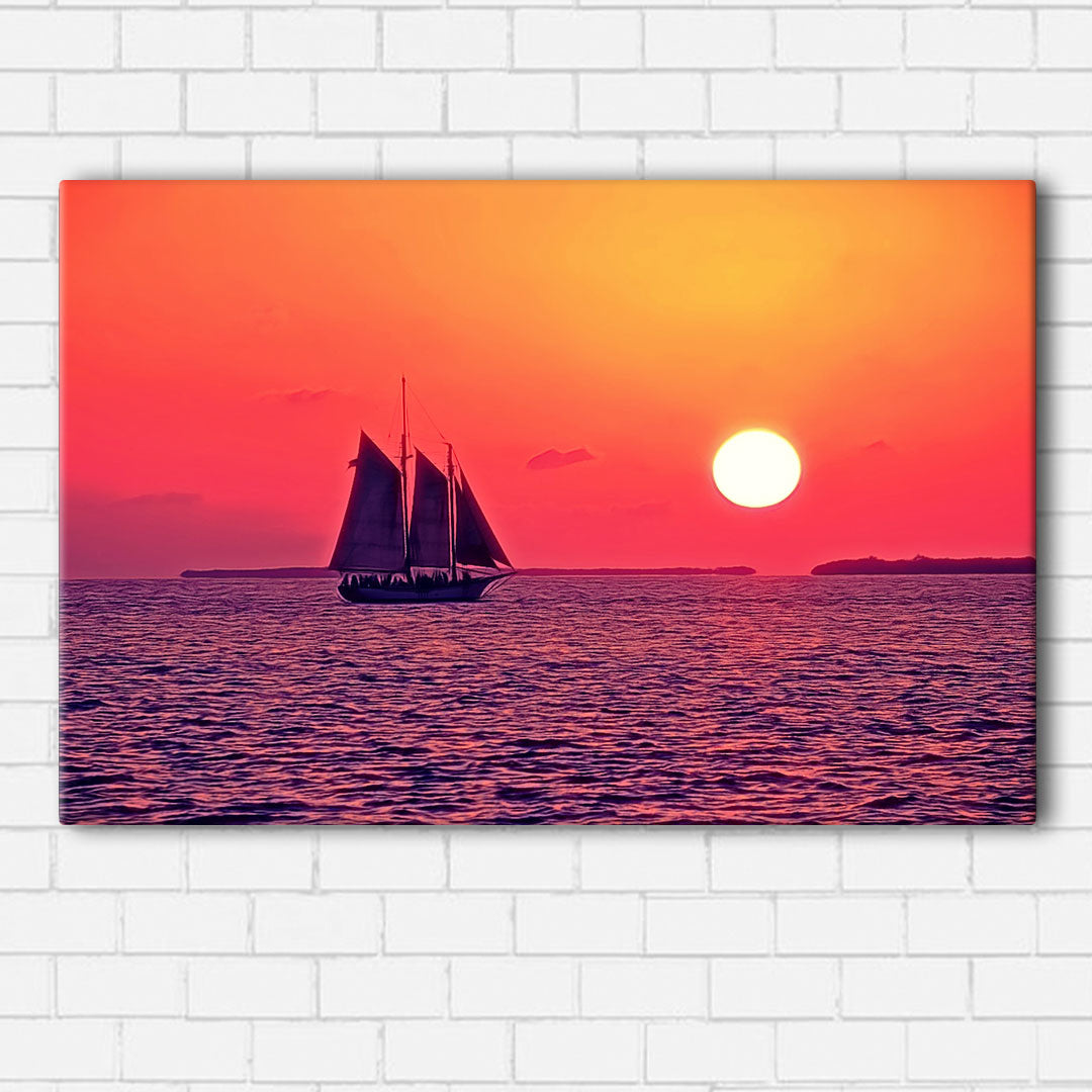 Sail at Sunset Canvas Sets