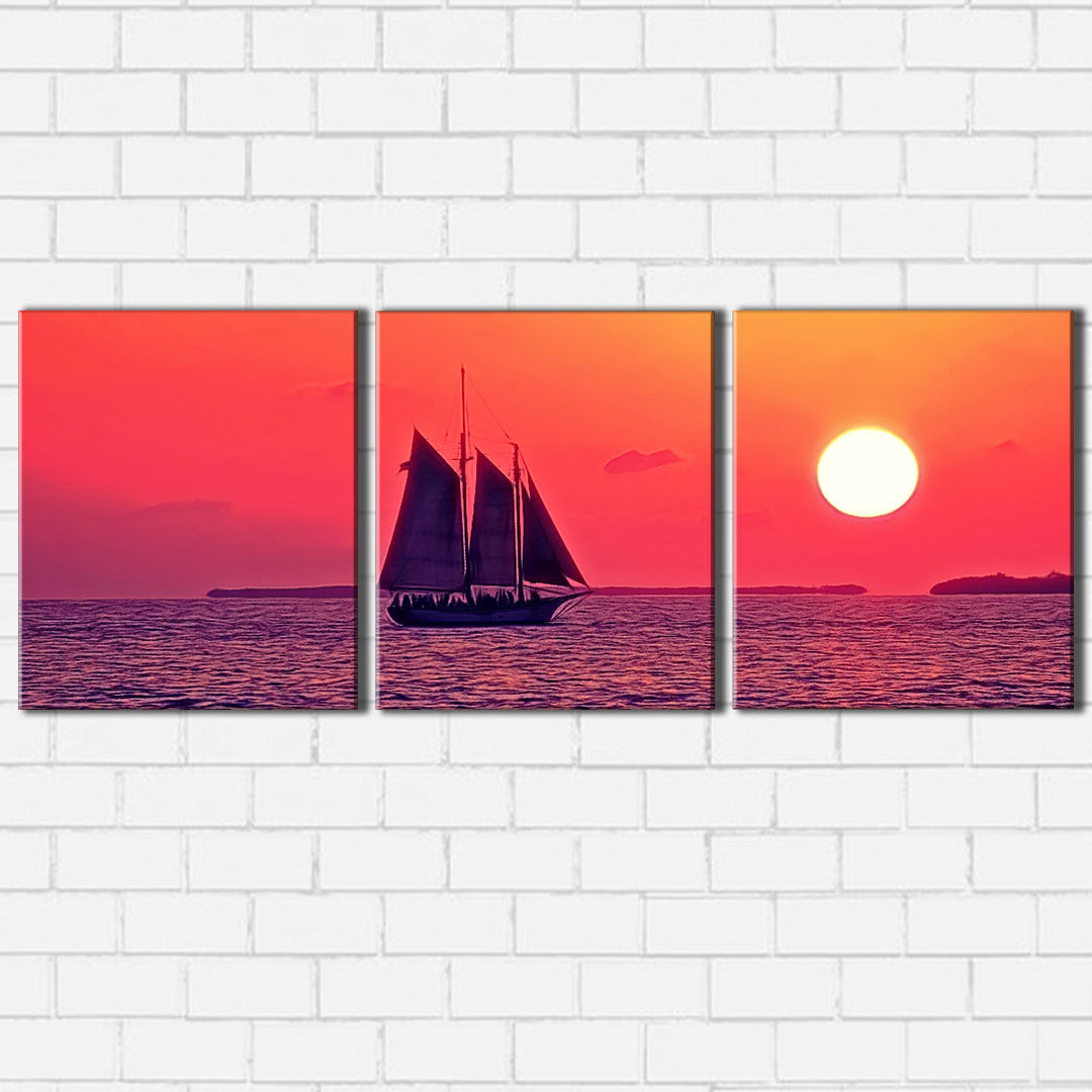 Sail at Sunset Canvas Sets