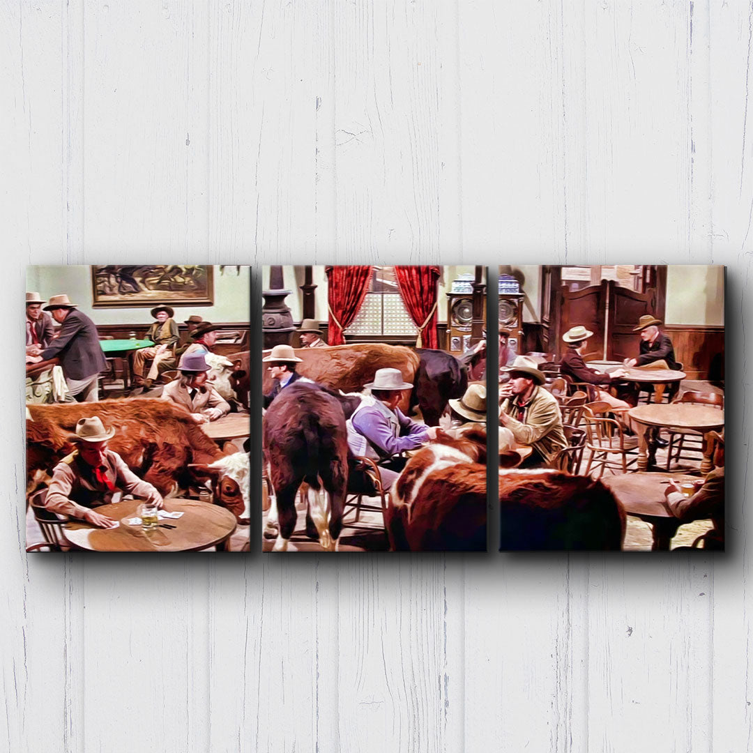 Blazing Saddles Saloon Canvas Sets