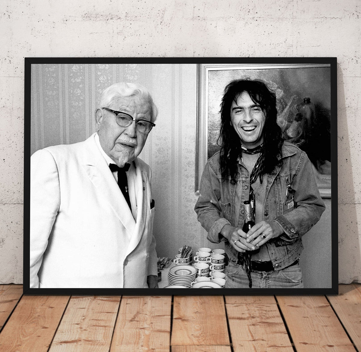Cooper & Col. Sanders Poster/Canvas | Far Out Art 