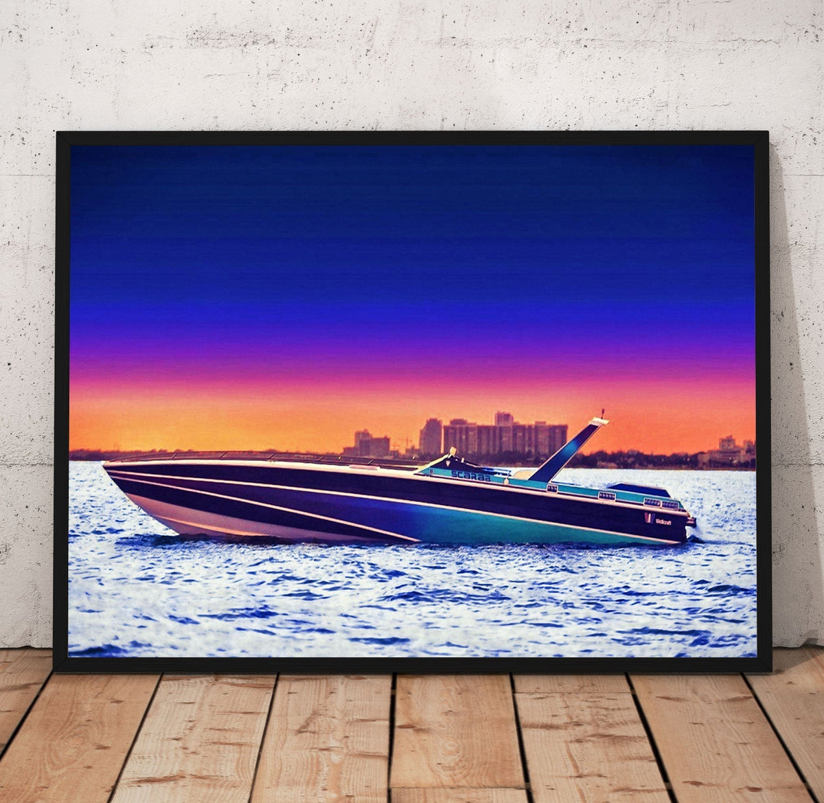 Miami Vice Scarab Poster/Canvas | Far Out Art 