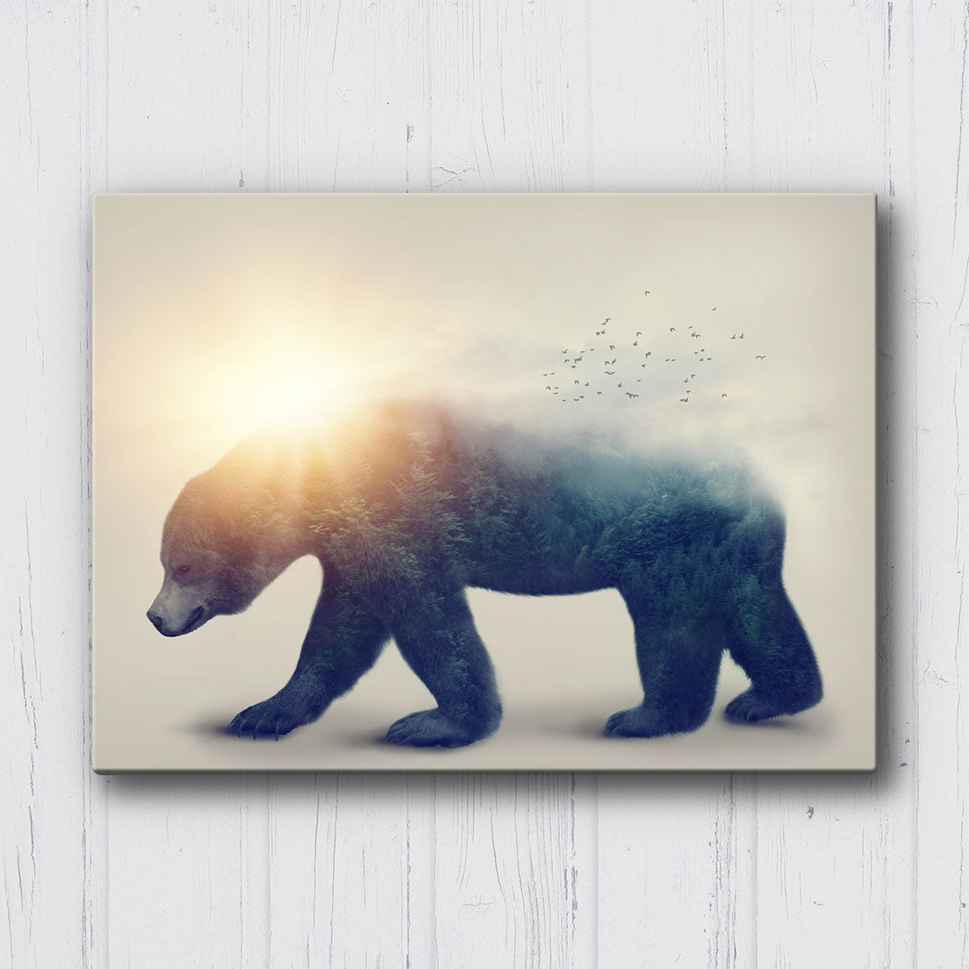 Sunset Grizzly Canvas Sets
