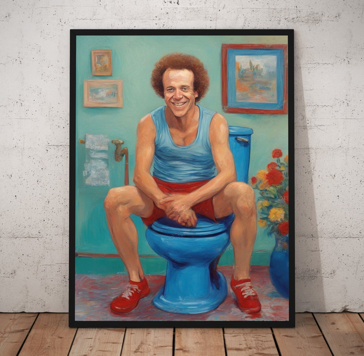 Sweating To The Oldies Bathroom Poster/Canvas | Far Out Art 