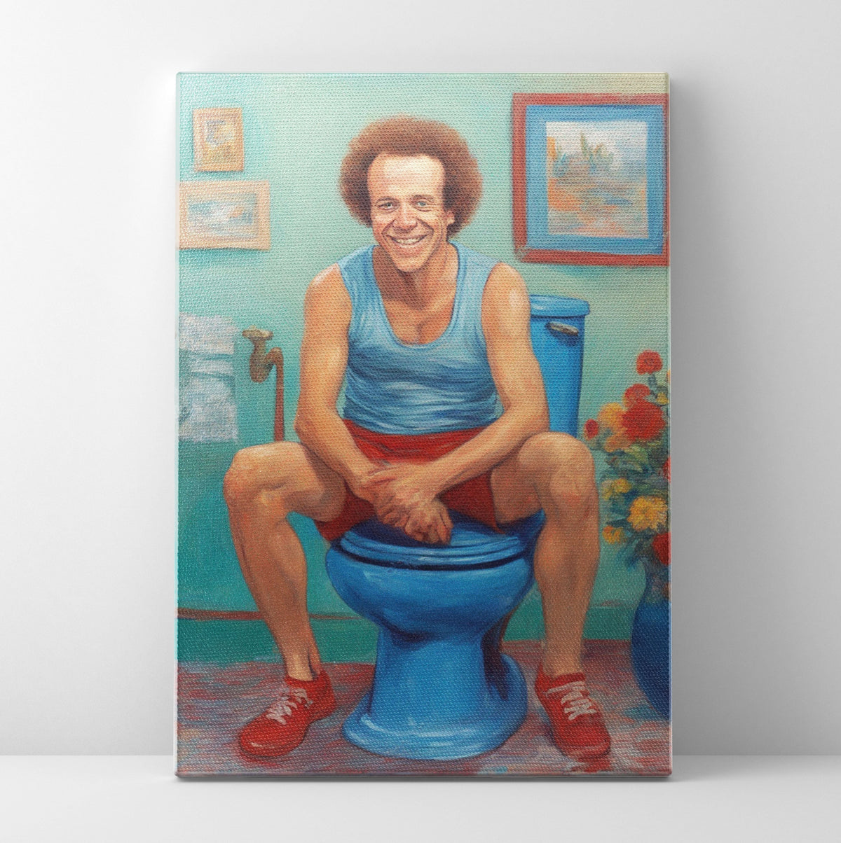 Sweating To The Oldies Bathroom Poster/Canvas | Far Out Art 