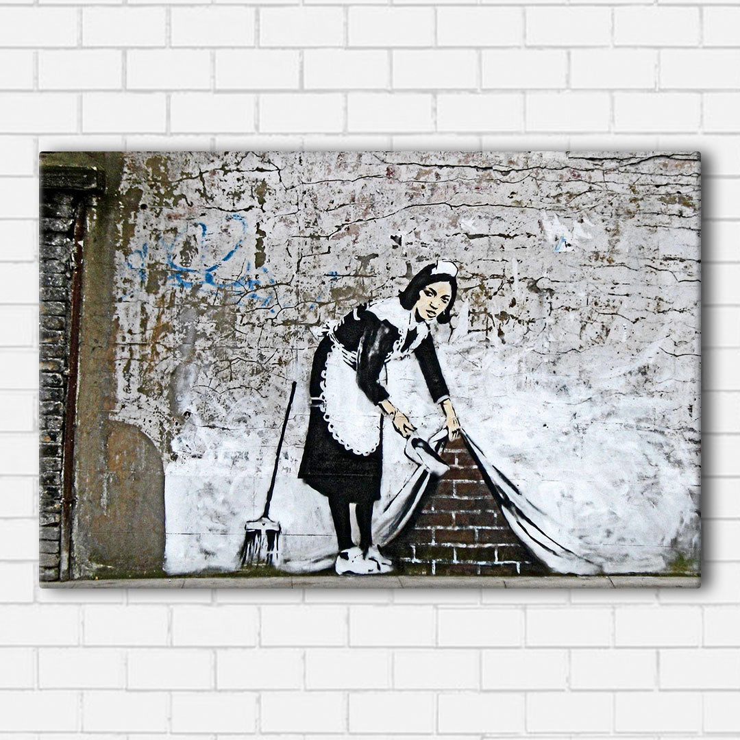 Banksy Under The Rug Canvas Sets