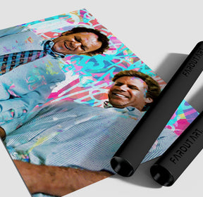 Step Brothers Sword Fight Graffiti Poster/Canvas | Far Out Art 