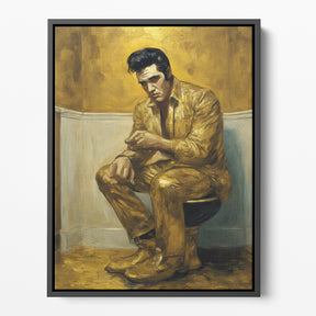 Run TCB Elvis Bathroom Canvas/Poster | Far Out Art 