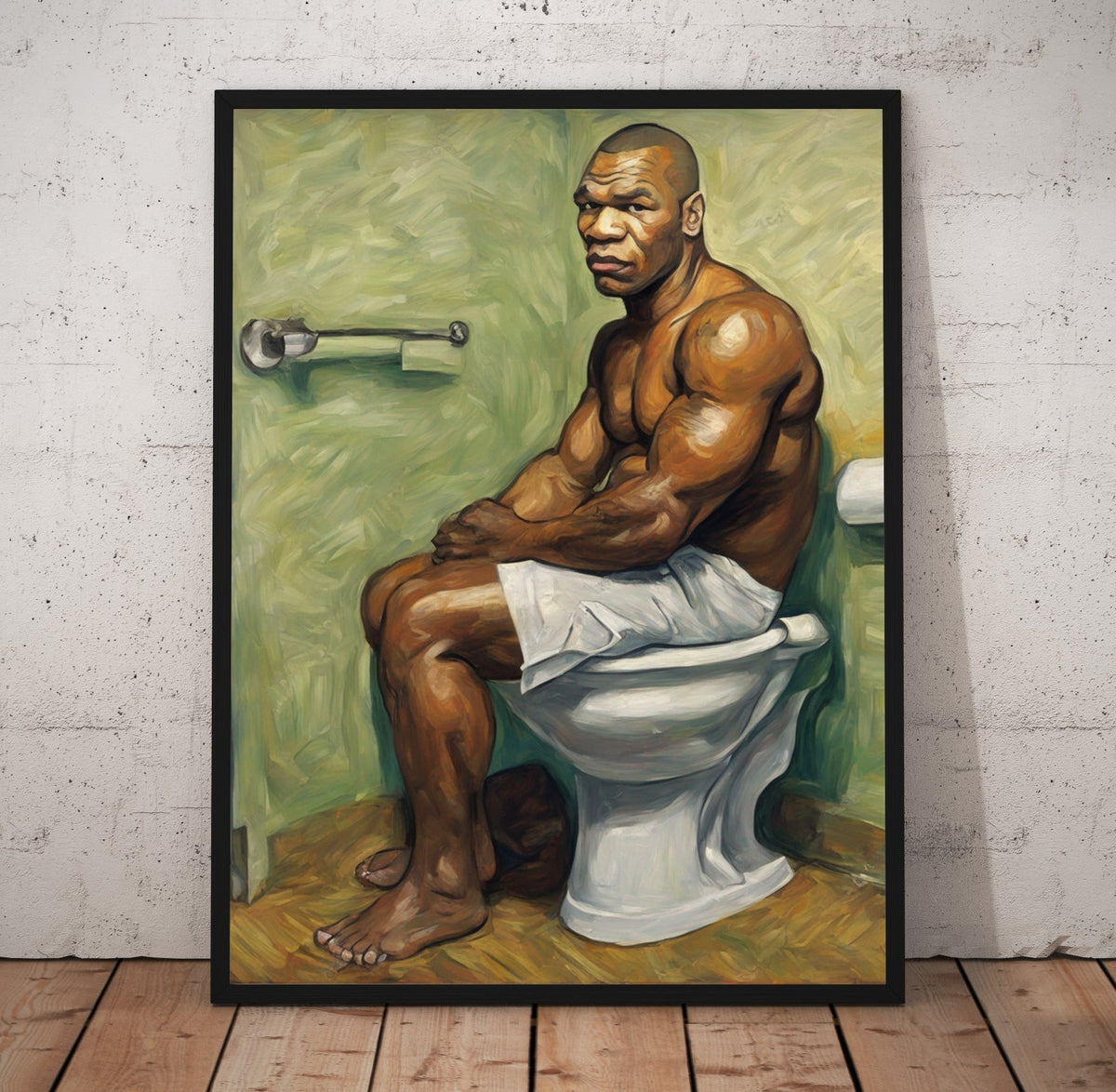The Champ Bathroom Canvas/Poster | Far Out Art 