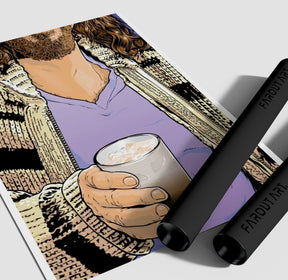 The Big Lebowski The Dude Poster/Canvas | Far Out Art 