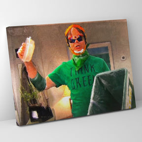 The Office Think Green Poster/Canvas | Far Out Art 