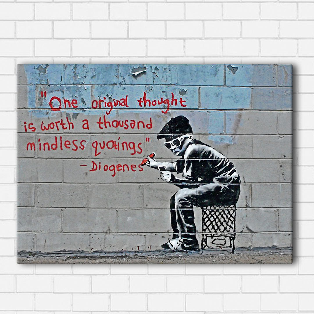 Banksy Original Thought Canvas Sets
