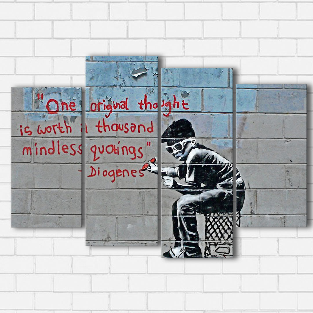 Banksy Original Thought Canvas Sets
