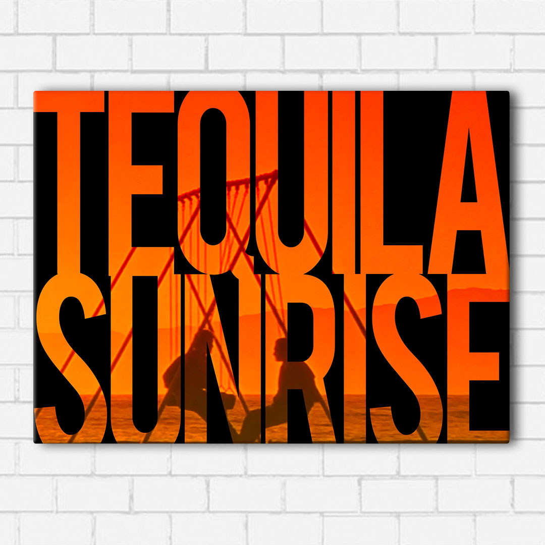 Tequila Sunrise Words Canvas Sets