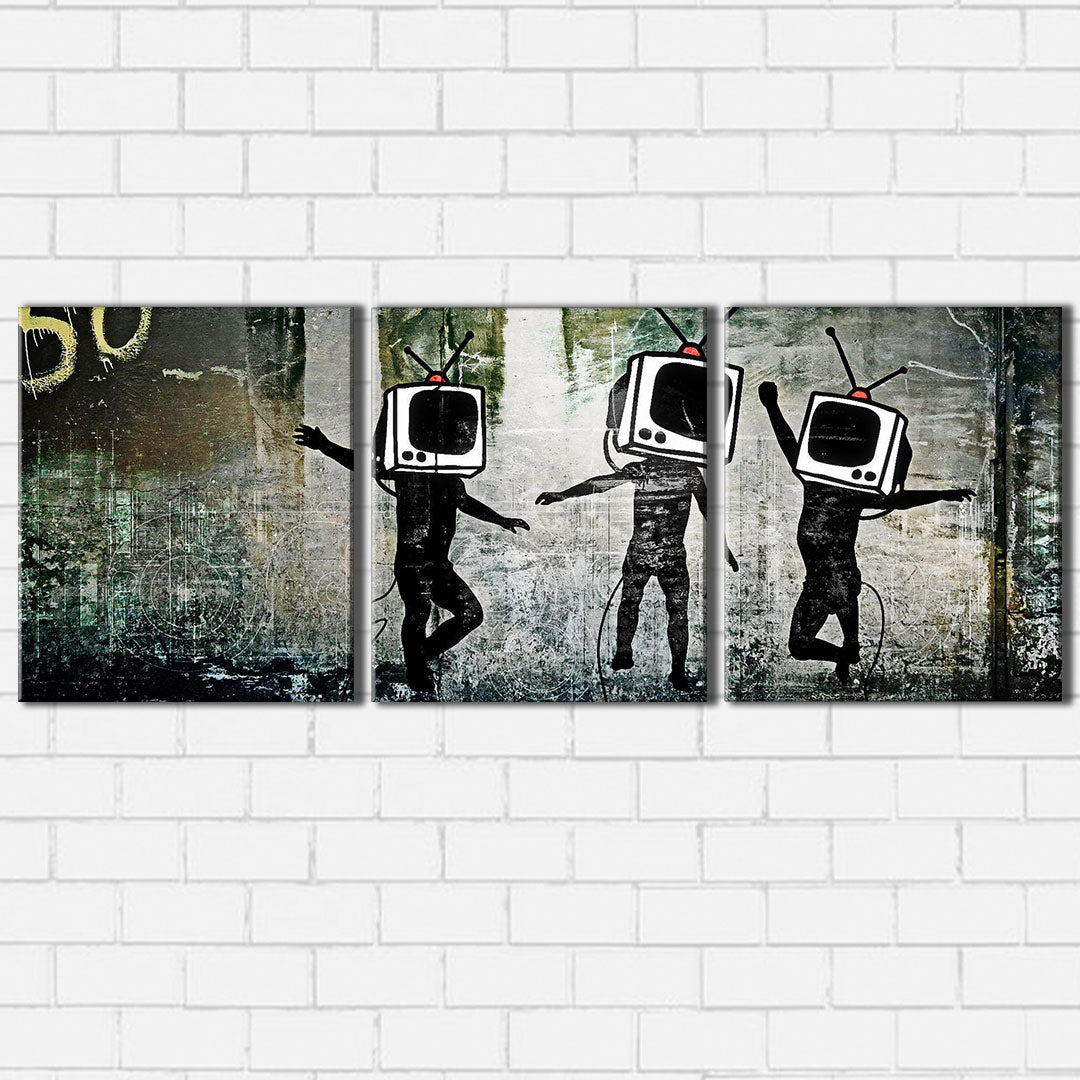 Banksy TV Generation Canvas Sets