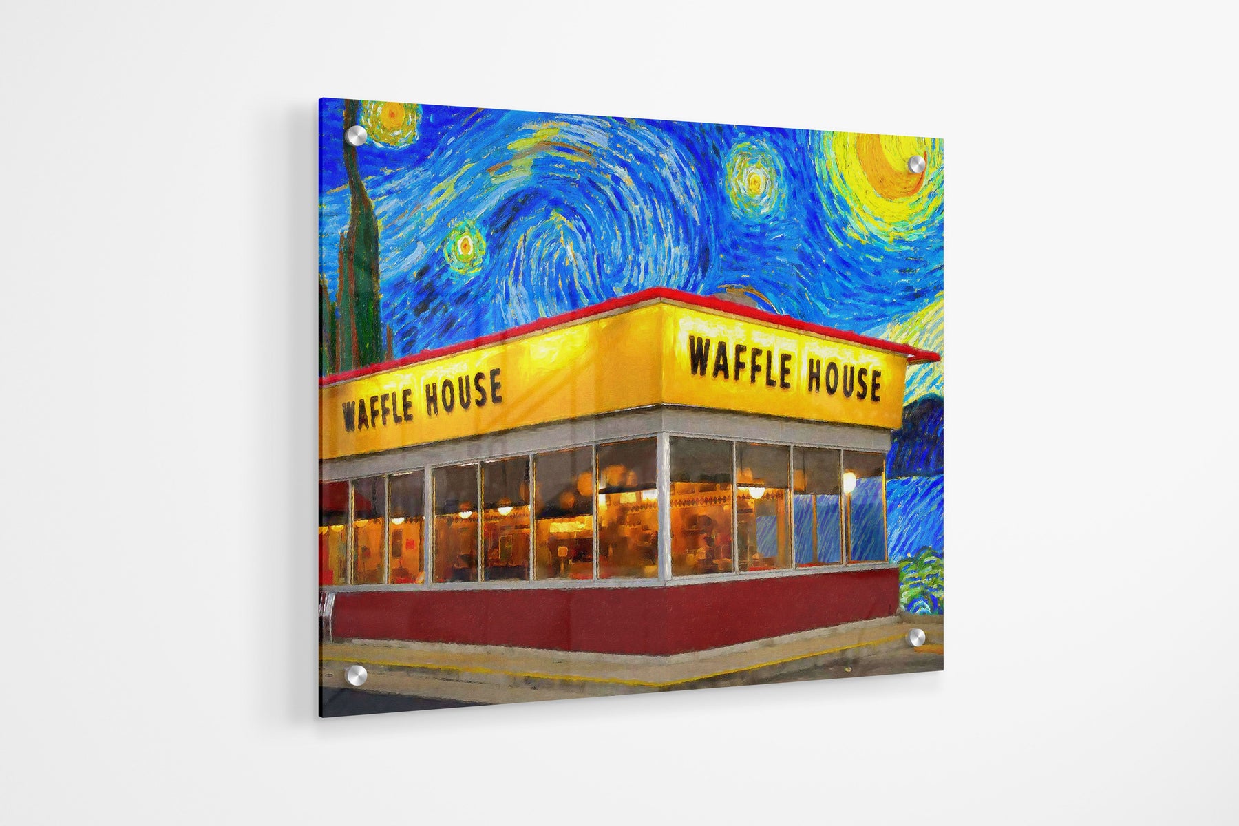 Waffle House Starry Night PE Wall Art