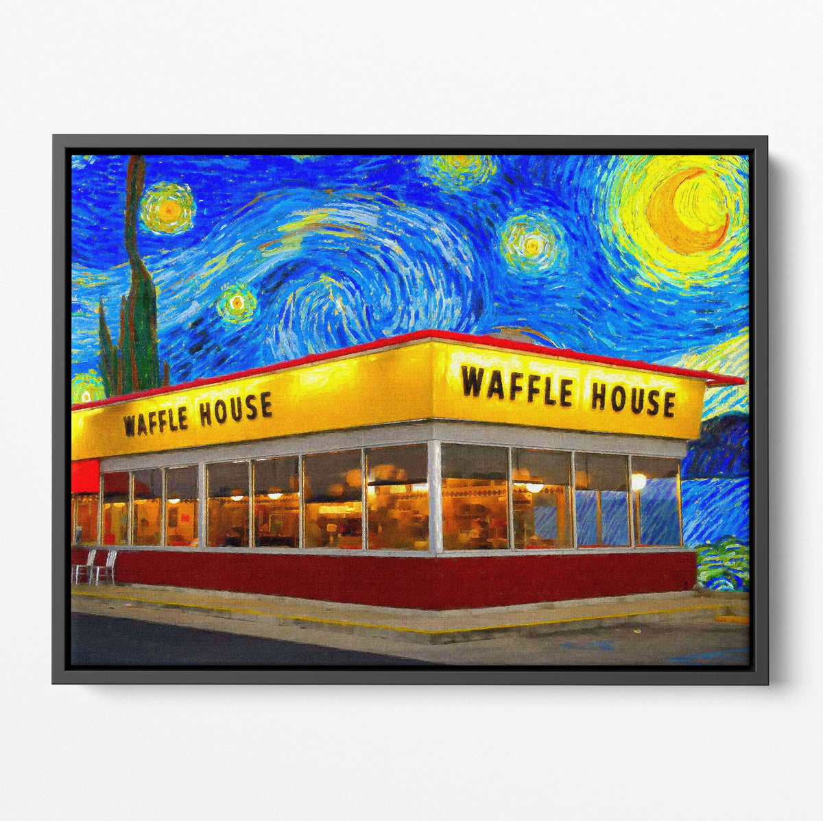 Waffle House Starry Night PE Poster/Canvas | Far Out Art 