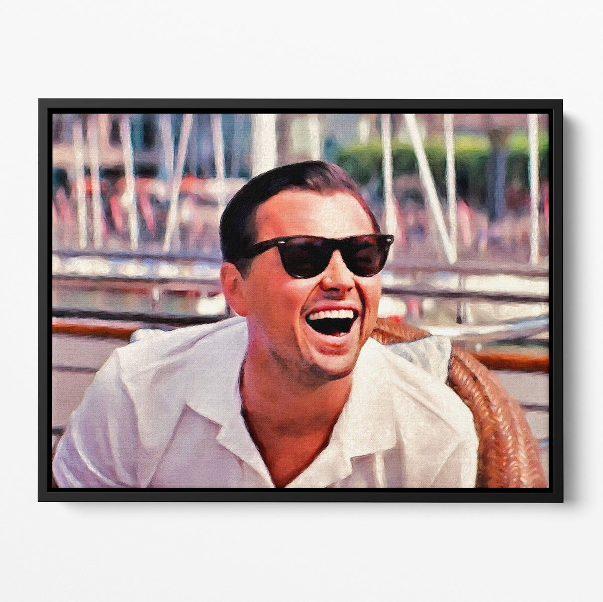 Wolf Of Wall Street Awkward Poster/Canvas | Far Out Art 