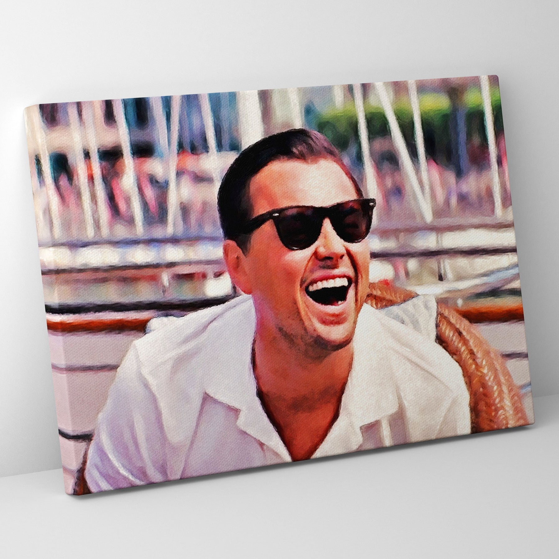 Wolf Of Wall Street Awkward Poster/Canvas | Far Out Art 